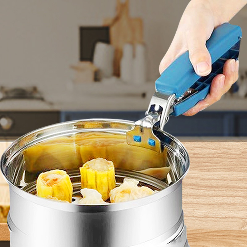 New creative multi-functional kitchen anti-scald gadget suit household non-slip anti-scald clip steamed dish bowl holder