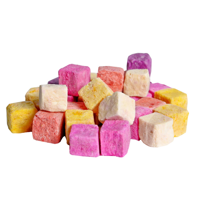 Freeze-Dried Yogurt Block Wholesale Active Probiotics Fruit Grain Crisp Ingredients Milk Ready-to-eat Bulk Children's Snack