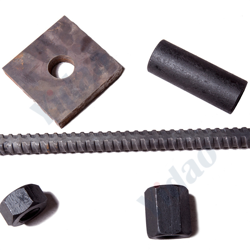 Epoxy Coating Thickness 220 Microns Anti-Floating Anchor Rod Threaded Carrier Psb1080 Precision Rolled Threaded Steel M32 Gauge