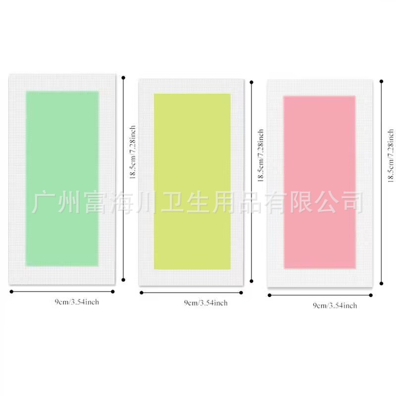 Waxkiss Hair Removal Wax Paper Full Body Rose Scented Natural Beeswax Hair Removal Paper Double-Sided Tear-Off 9*18.5cm