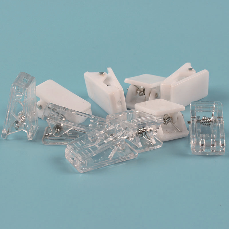 Plastic Chest Card Holder Certificate Chest Card Holder Brand Transparent Spring Clip