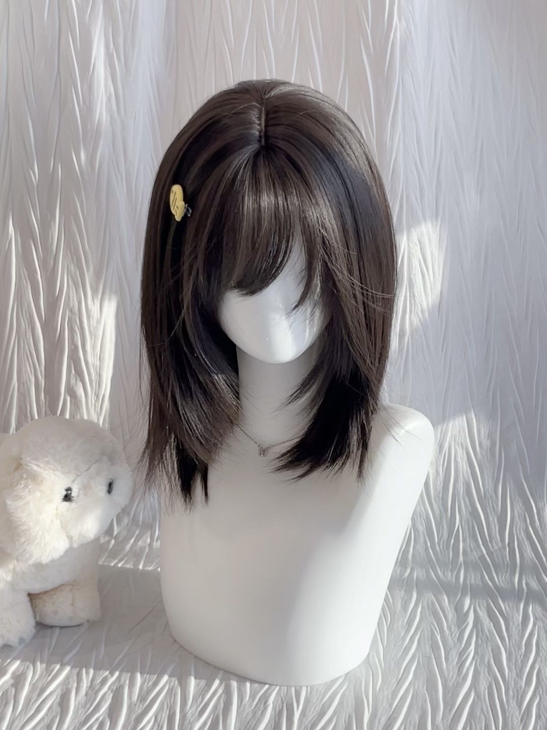 High-Level Collarbone Hair Lolita Sweet Cute Girl Cos Two-Dimensional Wig Set Xiangyu