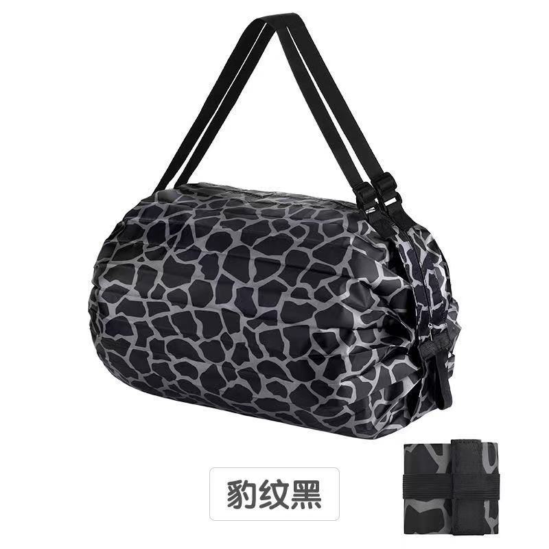 Folding Shopping Bag Travel Waterproof Oxford Cloth Bag Recyclable Portable Shopping Bag Storage Bag