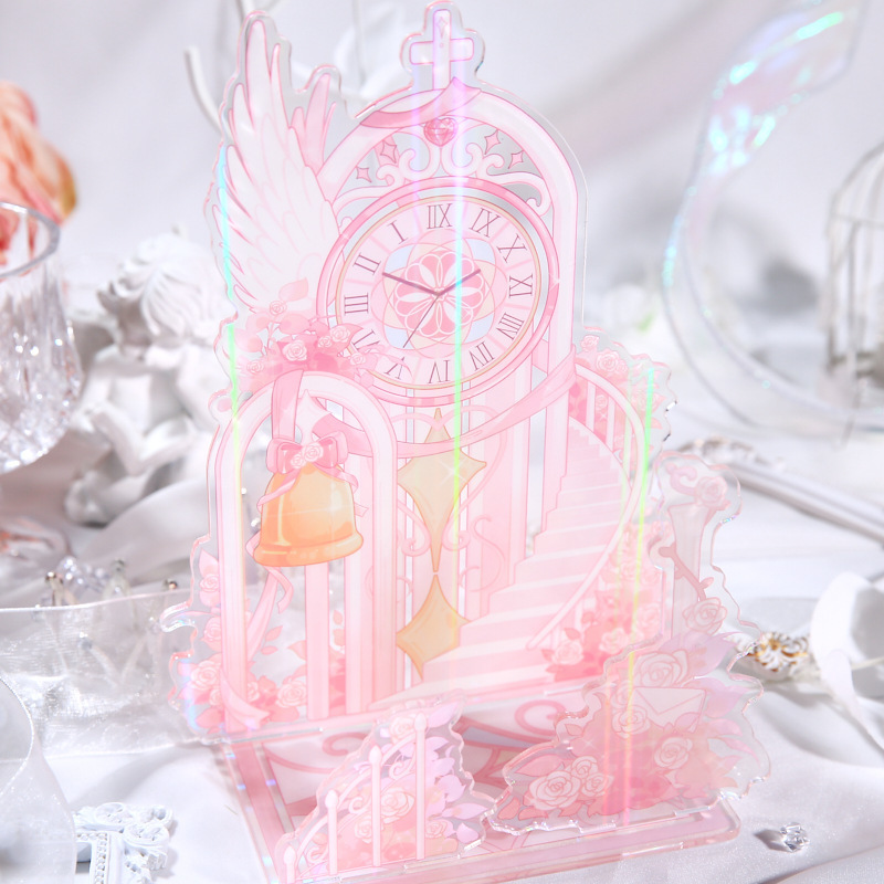 Mr. Paper Laser Stand Display Stand Flower Language Promise Two-Dimensional Ancient Beauty Character Fantasy Desktop Ornament