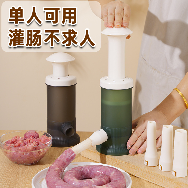 Sausage Stuffer Manual Sausage Maker Home Use Sausage Casing Tool for Filling Sausages Canning Sausage Gadget