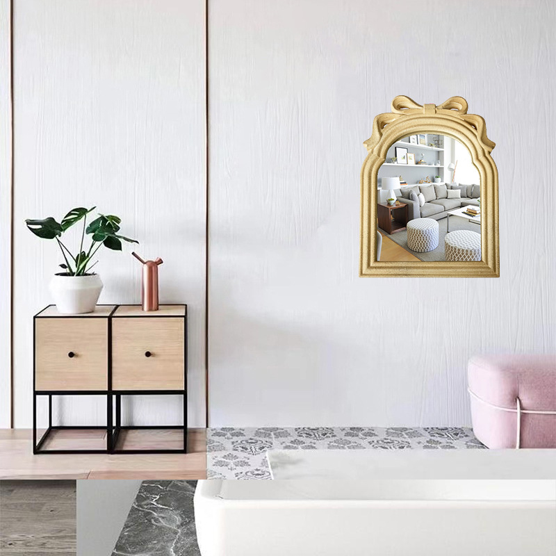 Wall-Mounted Decorative Mirror, Simple and Creative Bathroom Mirror, Vanity Mirror, Bathroom Wall-Mounted Mirror, Creative Design