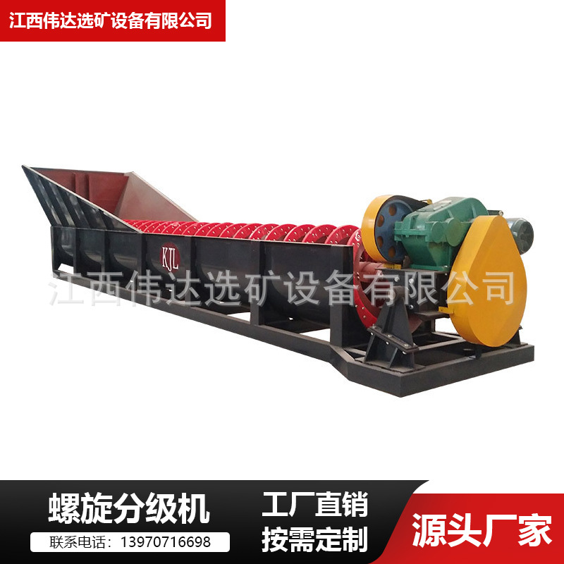 Горное сортировочное одиночное/двойное спиральное стиральное оборудование, водная промывка, песок, золотое спиральное сортировочное оборудование, производитель спирального классификатора