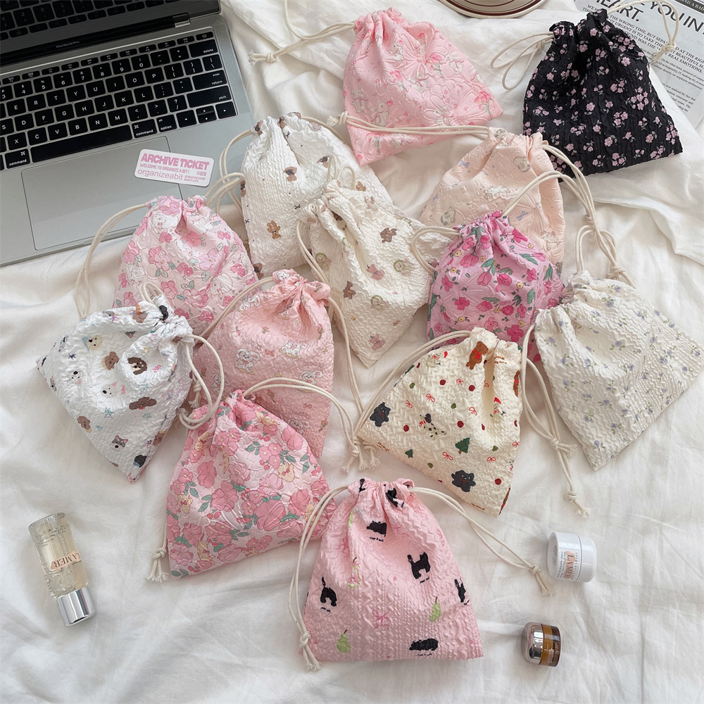 Сумка-органайзер с рисунком медведя, пылезащитная, портативная, многофункциональная