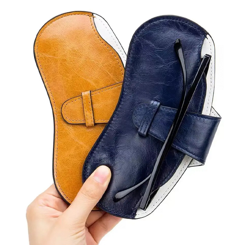 New Retro Simple Portable and Convenient Pu Glasses Bag Unisex Sunglasses Storage Box Protective Cover