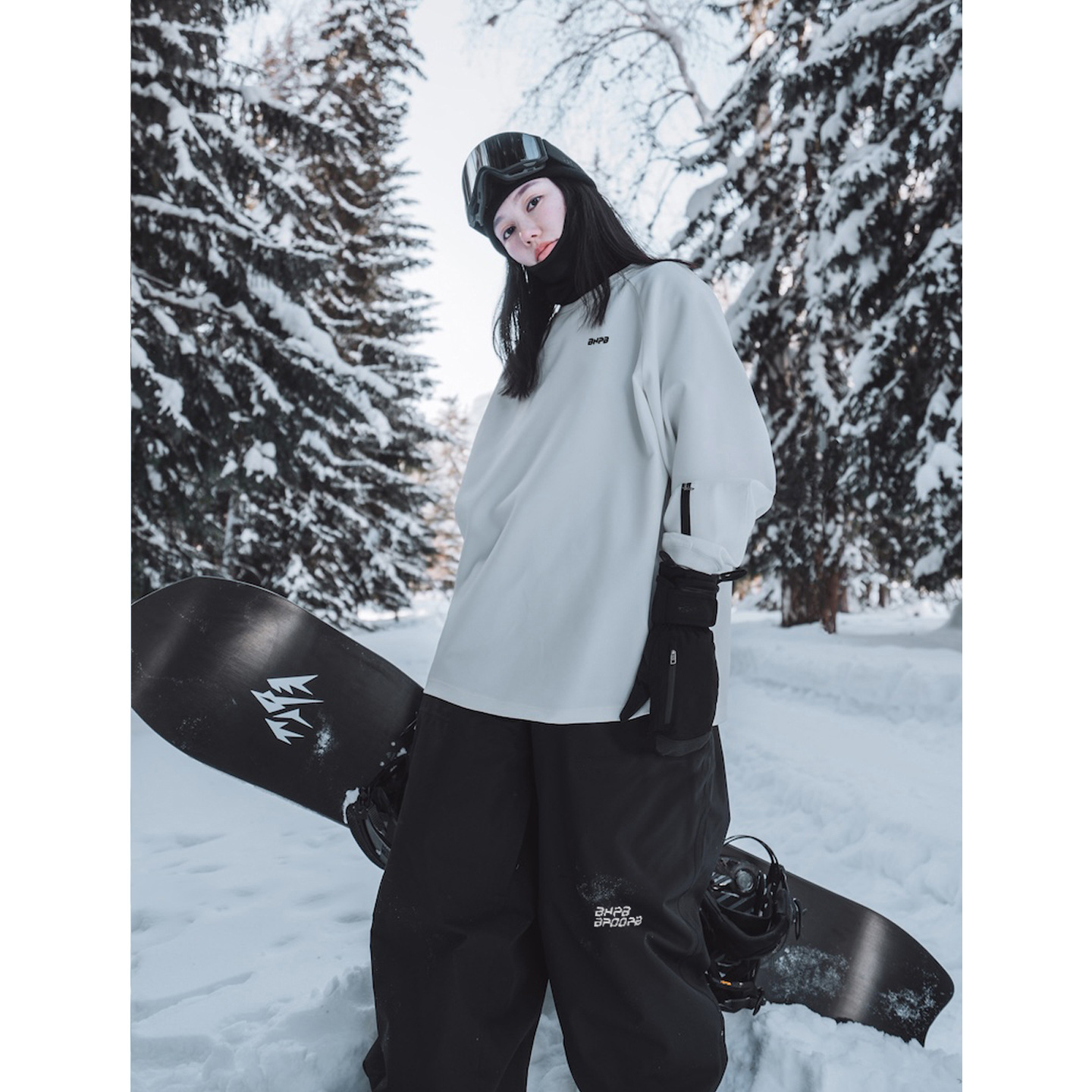 Лыжная одежда для женщин, мужские свитшоты для пар, водонепроницаемый внутренний слой, средний слой, специально для крытых лыжных курортов