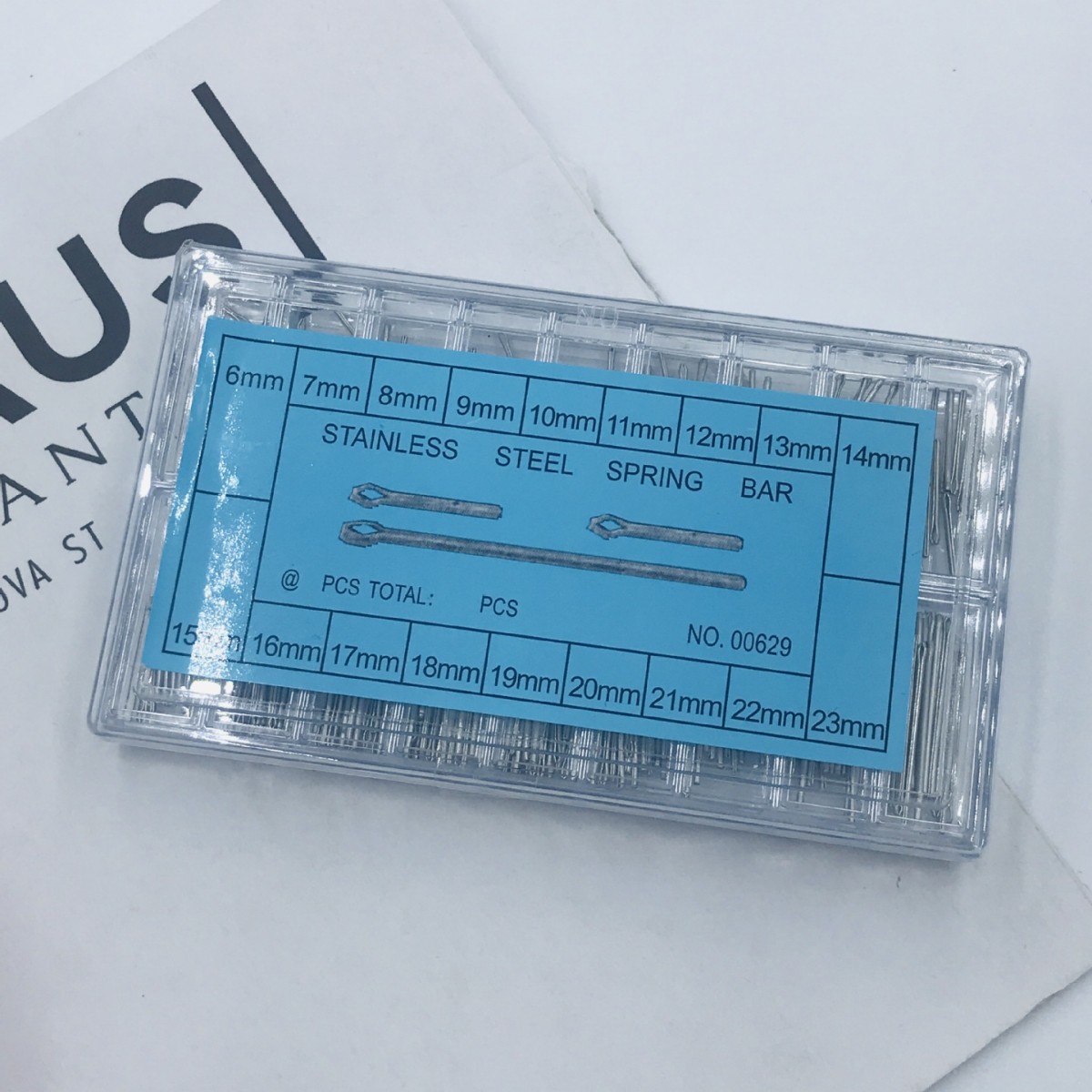 Strap accessories boxed hairpin 6-23mm split pin strap fixed shaft U-pin watch shaft