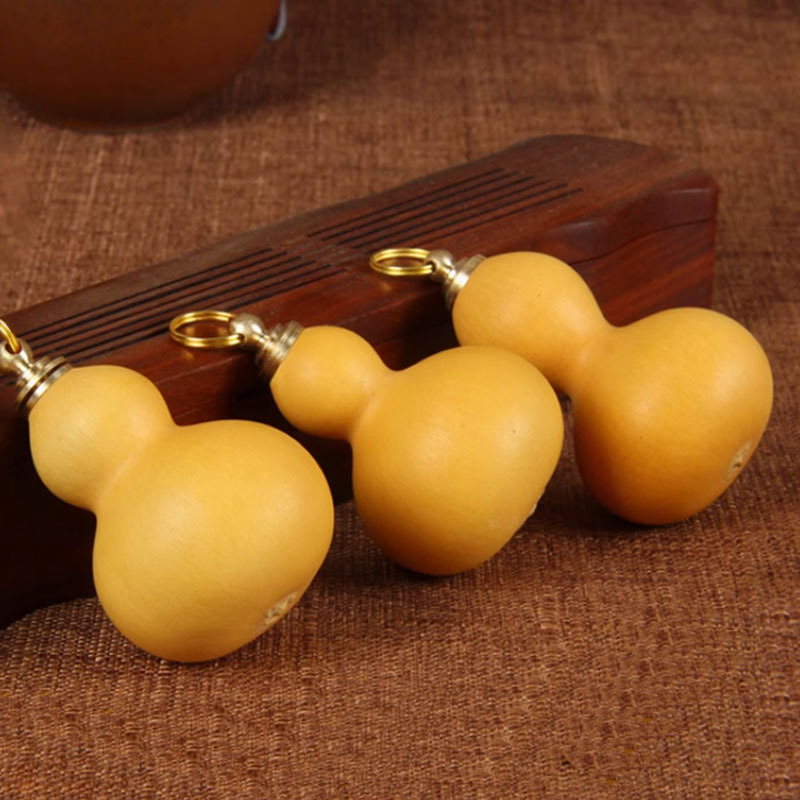 Brass Inlaid Small Gourd Accessories Set of 5 Stoppers DIY Handle Pieces Jewelry Caps Handicraft Accessories