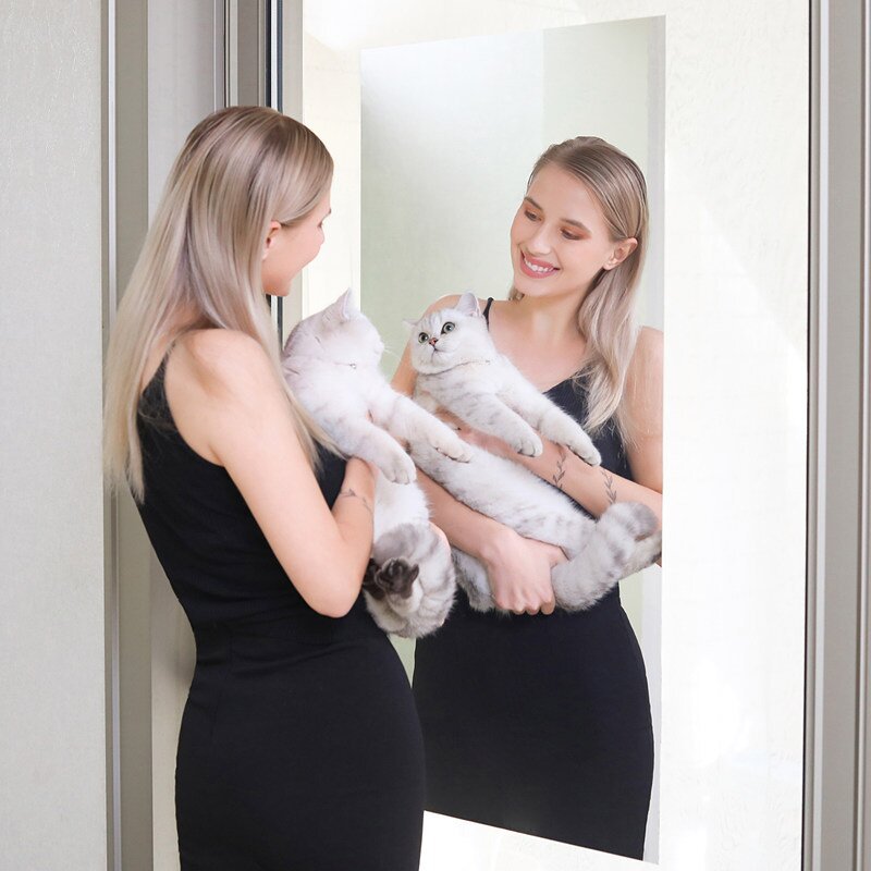 Высокое зеркальное бумажное мягкое зеркало стена самоклеящаяся мягкая стеклянная зеркальная наклейка неразбиваемая зеркальная заплатка наклейка на стену