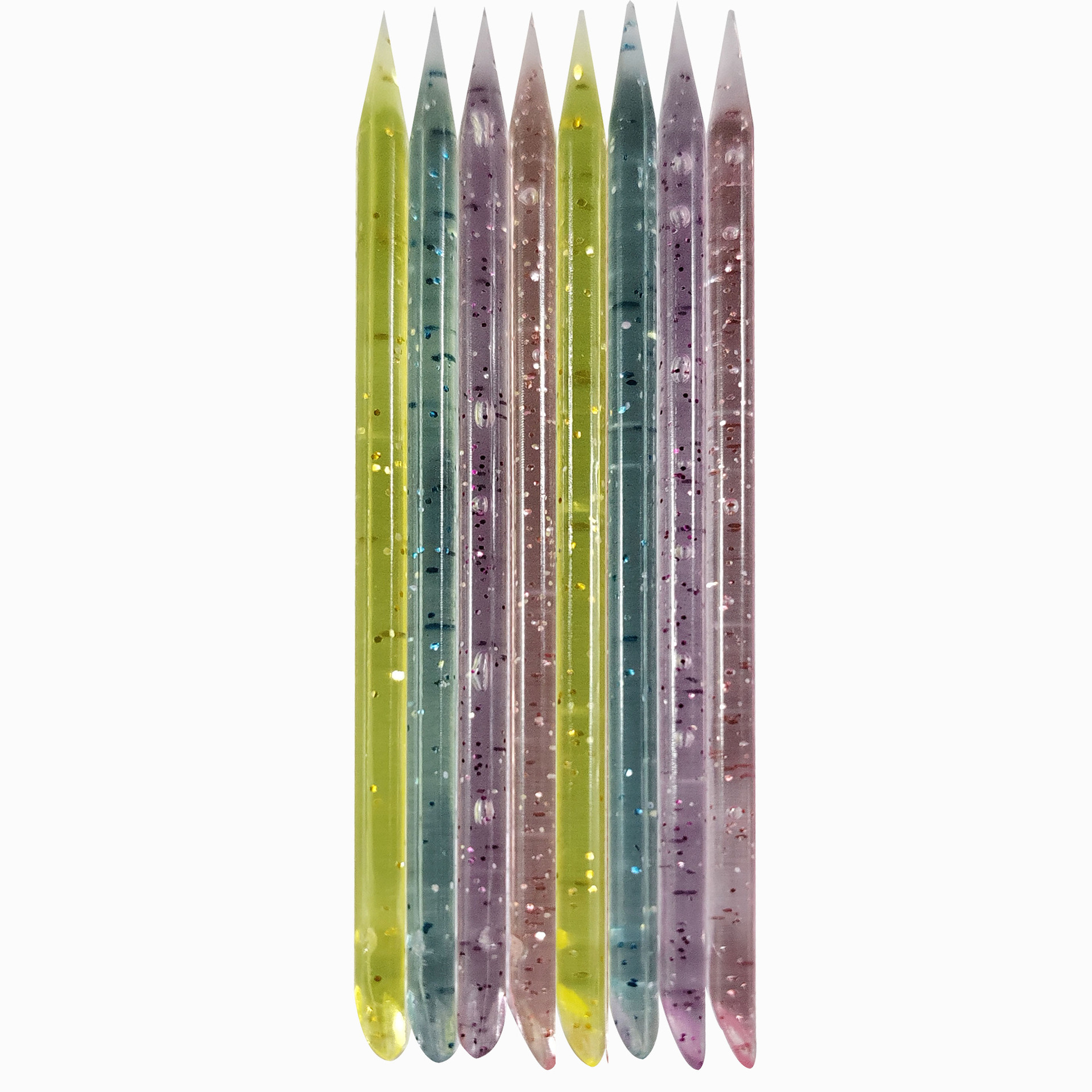 Nail tools crystal stick point drill wooden stick take glue stick remove dead skin one tip one oblique multi-color wear nail remover tool
