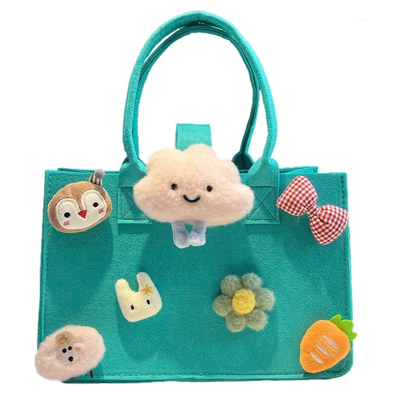 Manufacturer Customized Felt Bag Logo Large Capacity Thickeneded Advertising Gift Bag Corporate Satchel Shopping Tote Bag