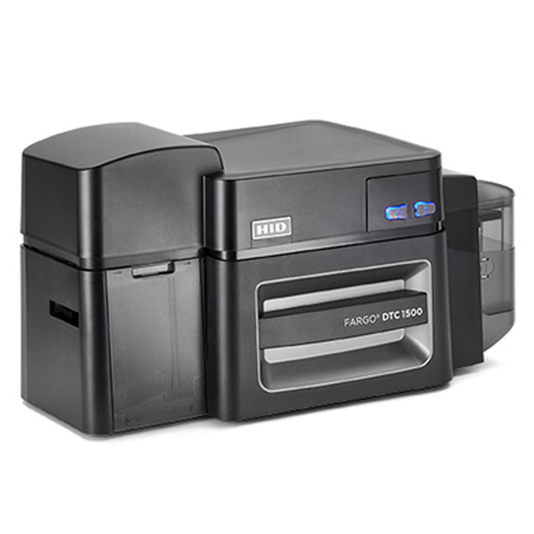 Hid Dtc1500 Card Printer Newly Released Custom Watermark Function Work Permit Driver's License Printing