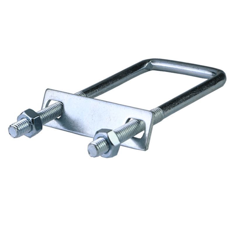M10 Full Set of Fixed Card National Standard Square U-Shaped Buckle Pipe Hoop Galvanized U-Shaped Square Screw Rod Grape Pole
