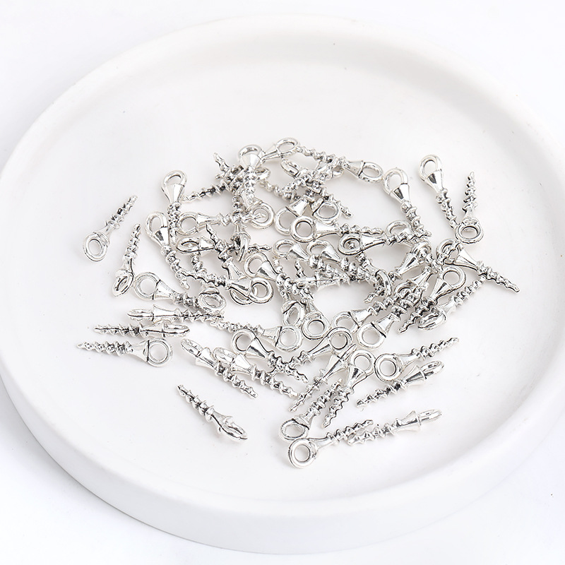 Factory direct retro life tools pendant wrench screwdriver alloy jewelry pendant diy necklace