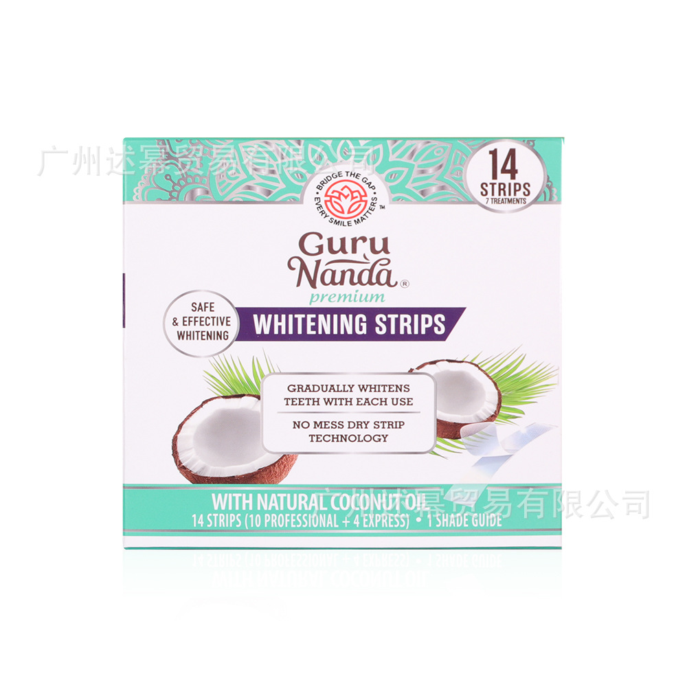 Kindergarten Cross-Border Popular Tooth Whitening Strip Coconut Oil Whitening Tooth Care Tooth Patch in Stock