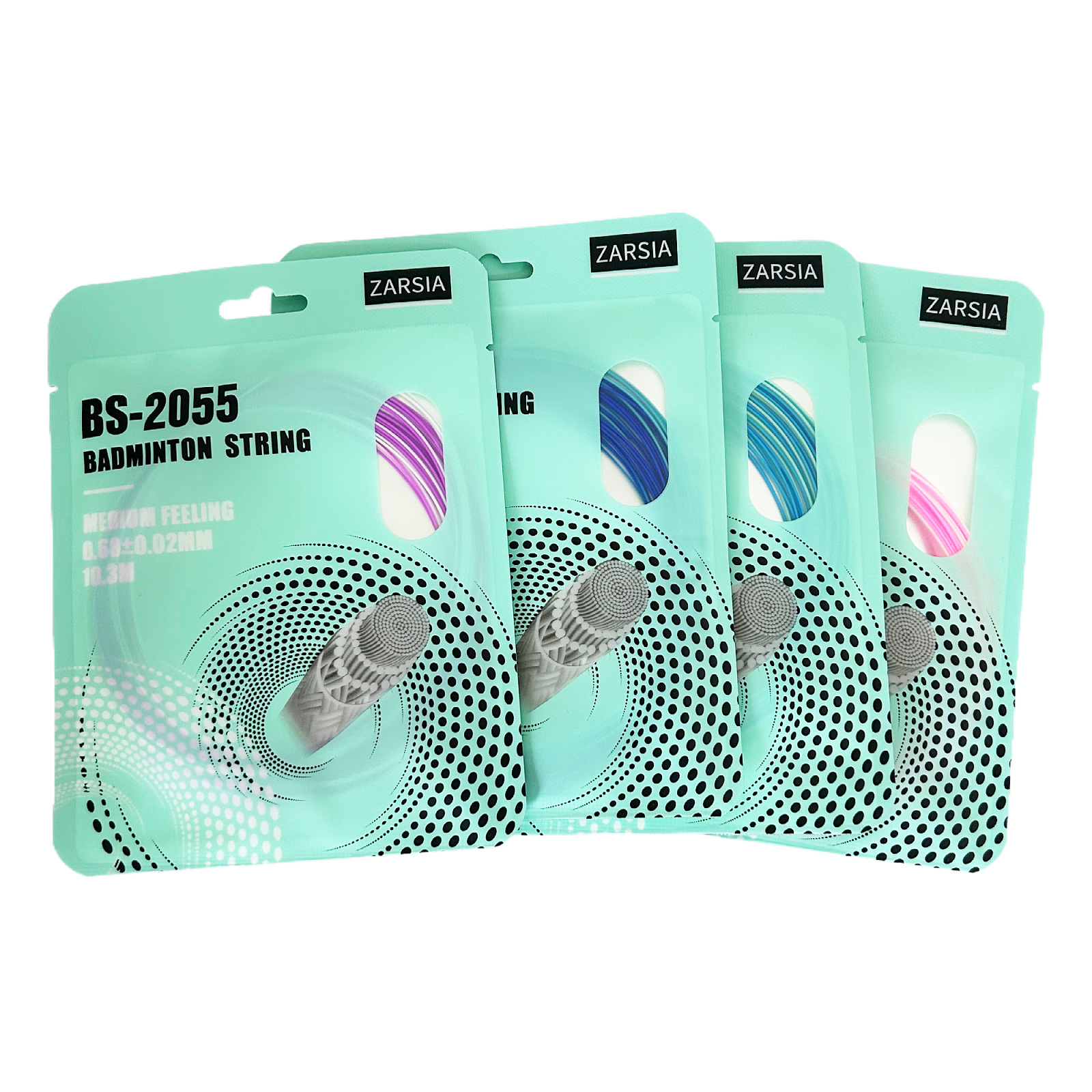 ZARSIA rainbow high elastic Badminton Line elastic resistance training line personality two-color badminton racket line simple outfit