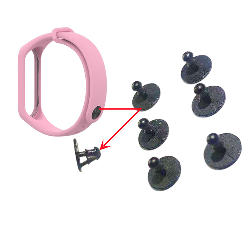 For silicone strap smart bracelet hardware buckle metal Sports hand ring buckle smart watch nail