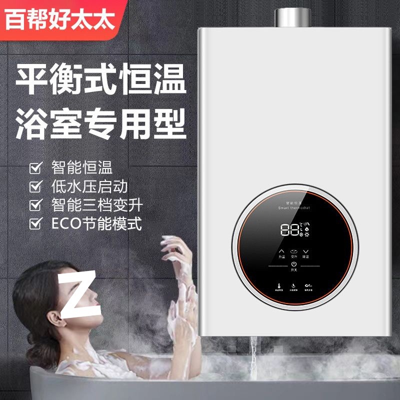 Gas Water Heater Variable Frequency Constant Temperature Supercharged Anti-Freeze Zero Cold Water Forced Exhaust Balanced Household One Piece Wholesale