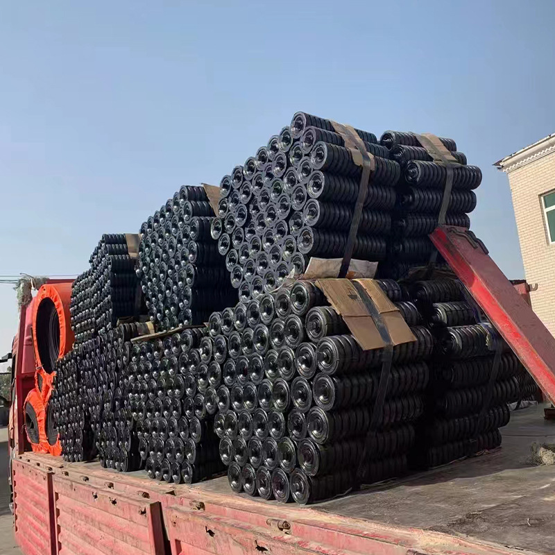Manufacturer Wholesale Rubber-Coated Buffer Rollers, Groove-Type Parallel Roller Sets, Cast Rubber Rollers, Belt Conveyor Rollers
