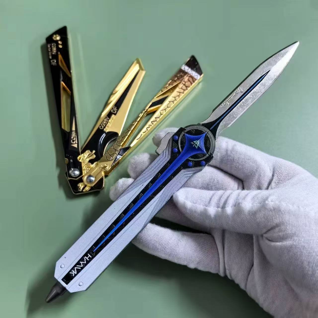 Delta Operation Weapon Polaris Knife Spring Knife Close Combat Weapon Model Peripheral Ornaments Educational Toys