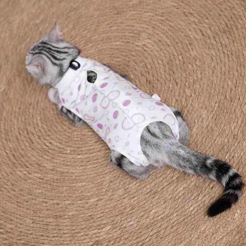 Pet Cat Sterilization Clothing, Female Cat Recovery Clothing after Weaning, Anti-Licking, Anti-Biting, Anti-Shedding, Anti-Shedding Cotton Breathable Clothing