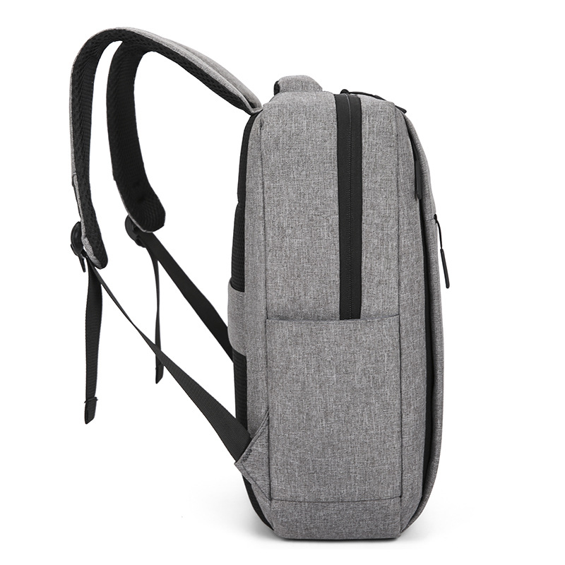 Large-Capacity Gift Casual Business Computer Backpack for Men and Women Oxford Cloth Solid Color Simple Backpack with Customized Logo