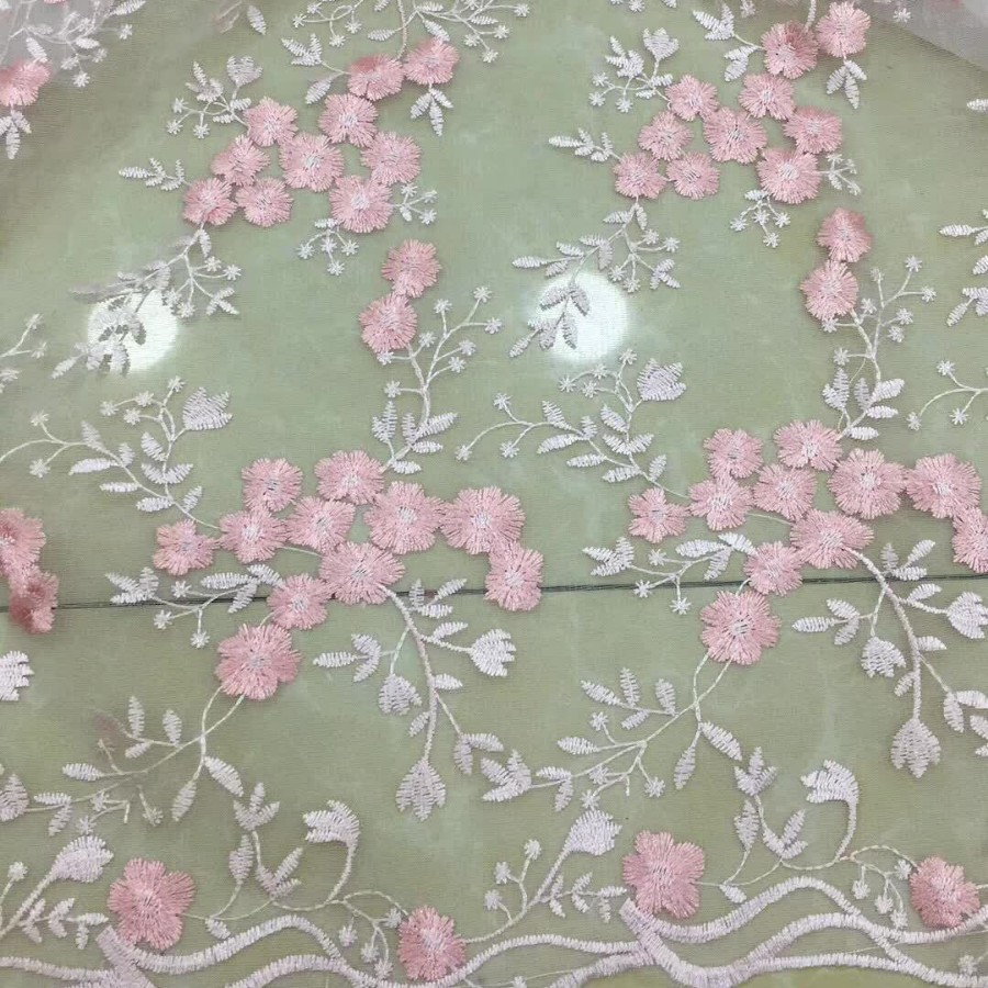 Прямые поставки фабрики новая сетчатая вышивальная ткань для весны и лета, вышивка кружев для женской и детской одежды