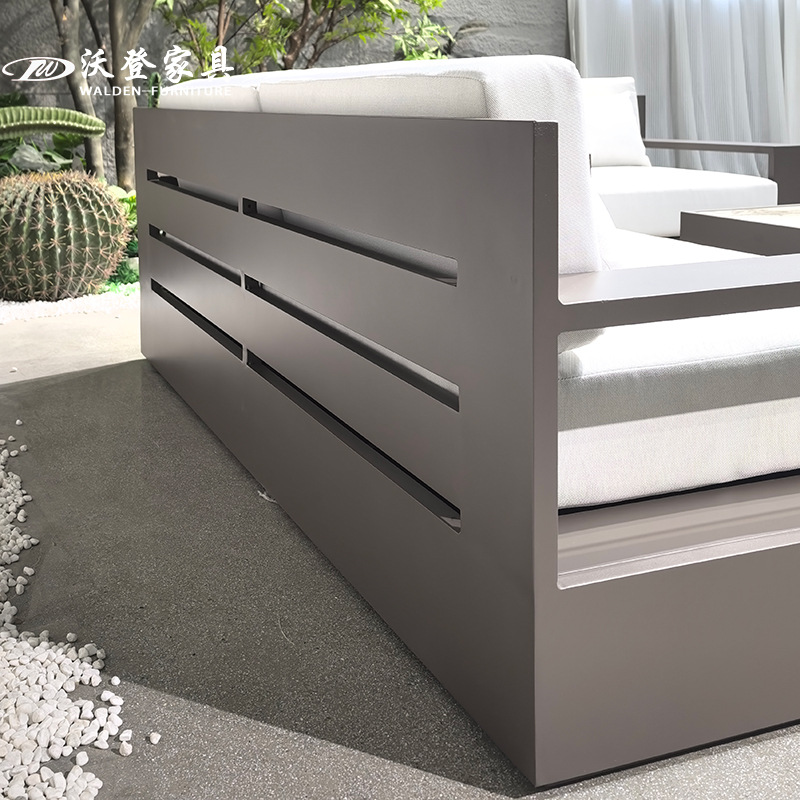 Woden Outdoor Factory Sofa Terrace Leisure B&B Courtyard Garden Outdoor Sales Department Outdoor High-End Villa Sofa