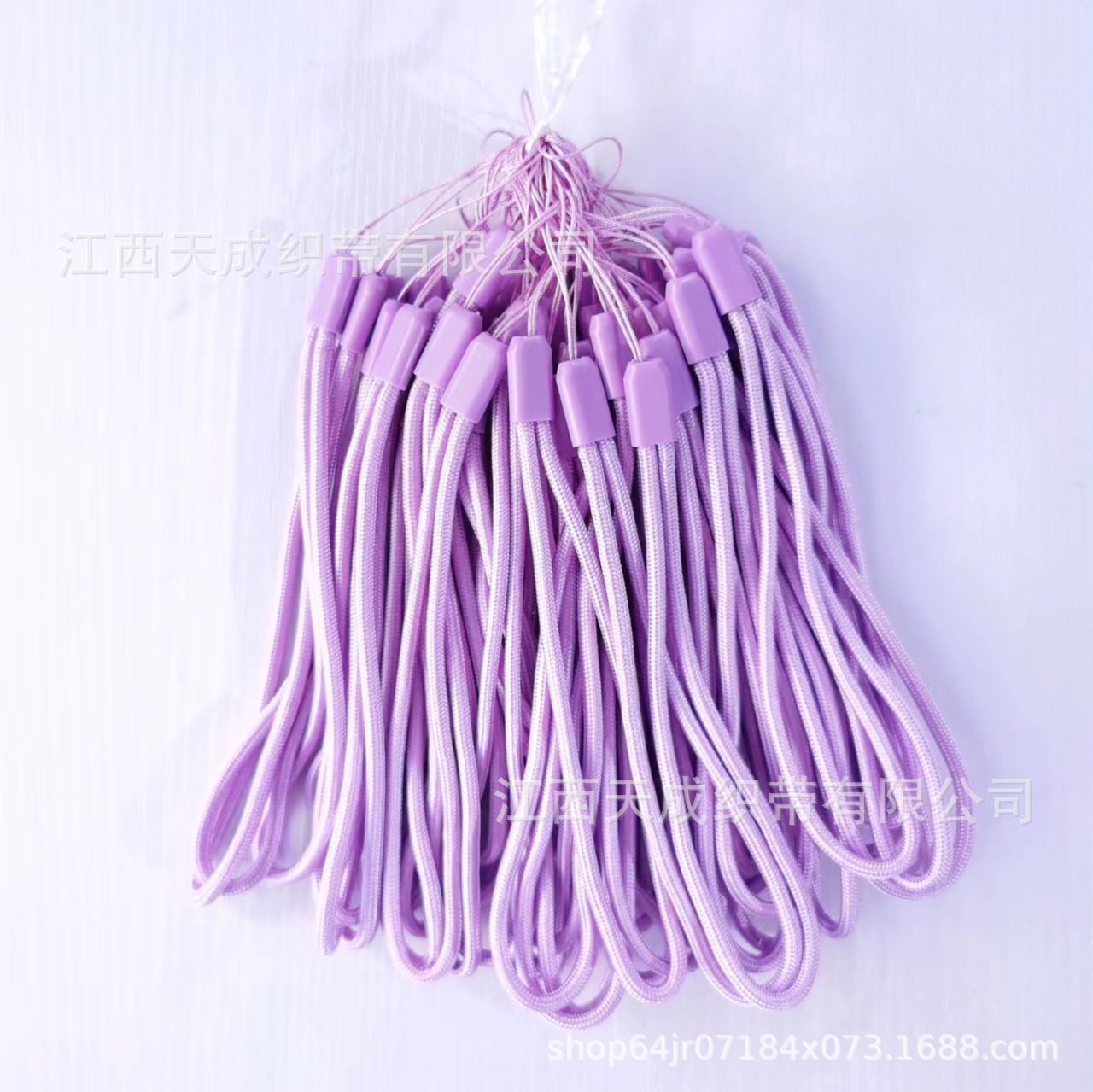 Factory in stock wholesale color universal 3.0mm round rope nylon mobile phone lanyard multicolor optional