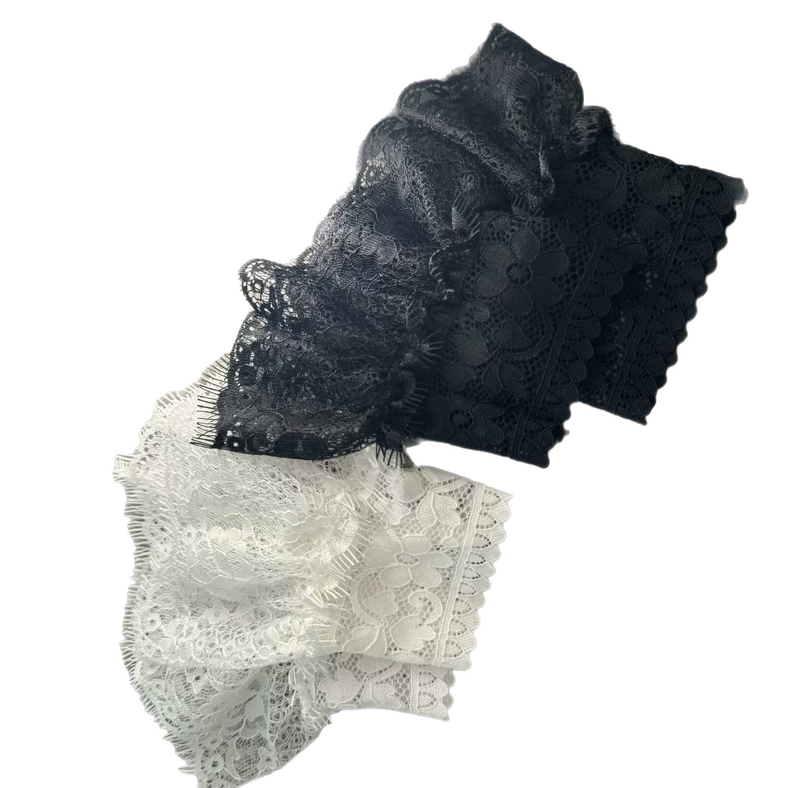 New Lace Chiffon Lace Cuffs Wristbands Versatile Hollow Crochet Cross-Border Manufacturer Wholesale