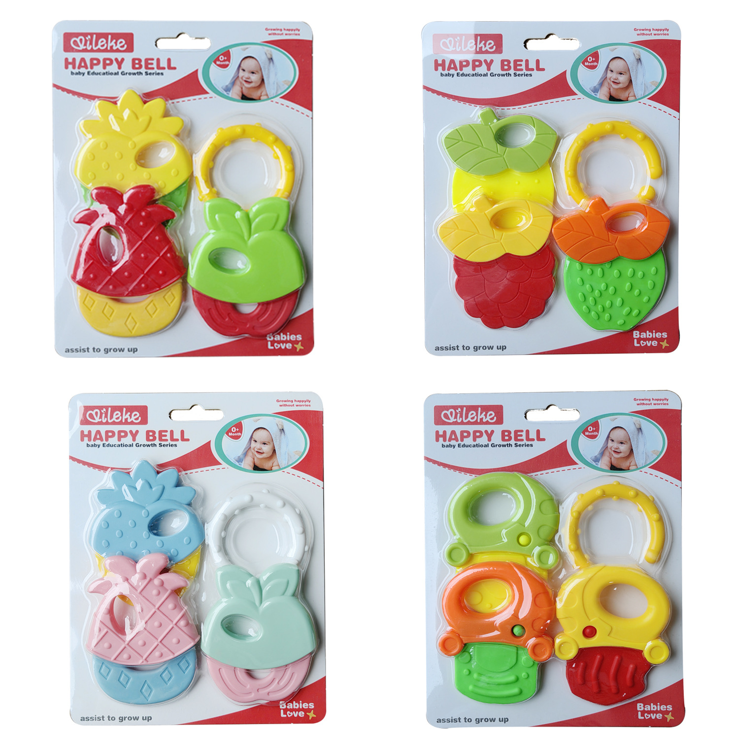 Foreign trade export baby rattle tooth glue baby fruit tooth grinding device bell tooth fixing device bell tooth glue