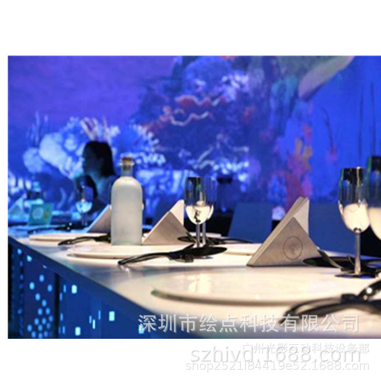 3D Holographic Digital Projection Large Screen Fusion Immersive Theme Restaurant Interactive Game Projection Exhibition Hall Ocean Butterfly