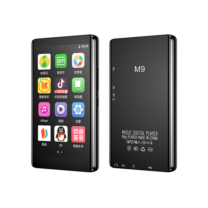 M9 Cross-Border E-Commerce 4.0inch Mp3 Mp4 Full-Screen Walkman Student Version for Reading Novels, E-Books and Listening to Songs