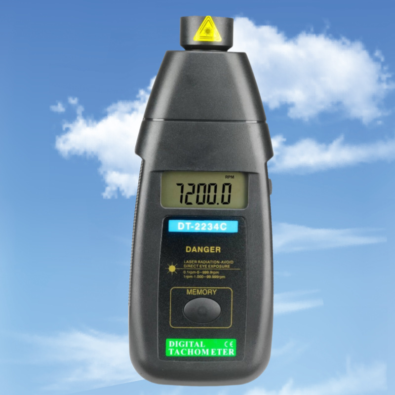Фотоэлектрический контактный тахометр двойного назначения Dt2234C и линейный спидометр, лазерный тахометр Dt2236C, высокоточный спидометр
