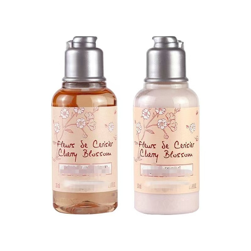 Oshujia Sakura Shower Gel Body Lotion 35ml Sample Birthday Gift Christmas Wedding Souvenir