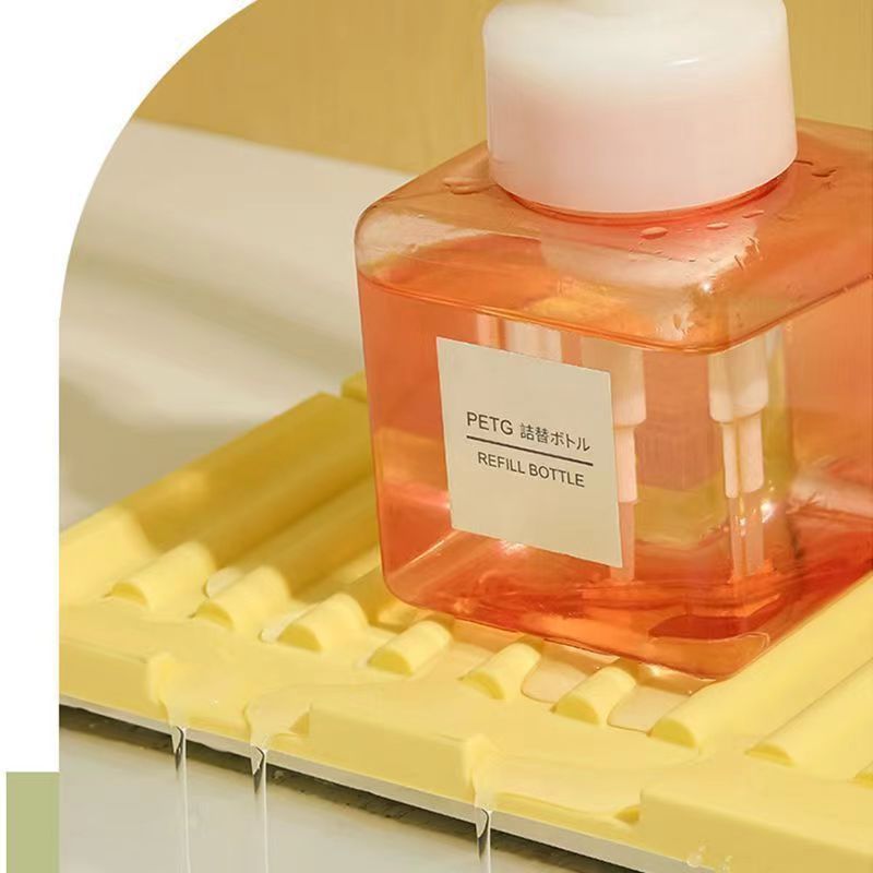 Kitchen Faucet Splash-proof Silicone Drain Mat Household Pad Sink Pool Bathroom Non-slip Soap Mat Storage