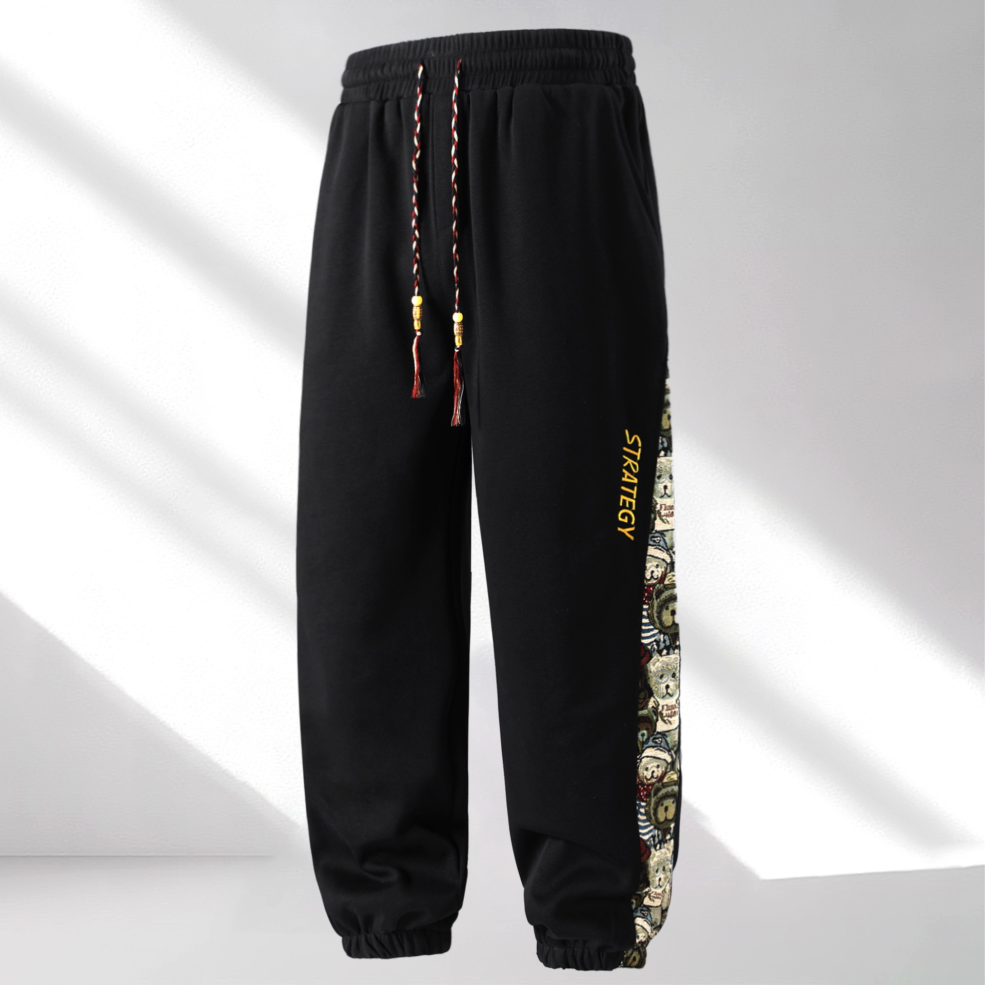 Loose-Fitting Chinese-Style Oversized Embroidered Autumn and Winter New Sports Suit Two-Piece Set Trendy 2025 New Oversized Trendy