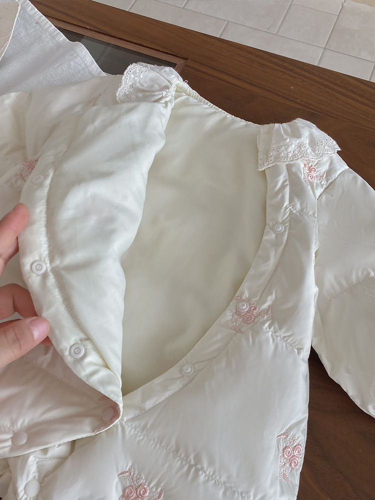 Baby down Jacket Jumpsuit for Baby Girl Princess 90 White Duck down Light down Jacket Outdoor Clothing Winter Clothing Hugger