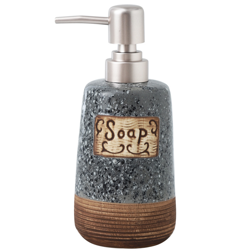 Ceramic hand sanitizer bottle press bottle Lotion bottle sub-bottling soap dispenser shampoo shower gel bottle Amazon wholesale