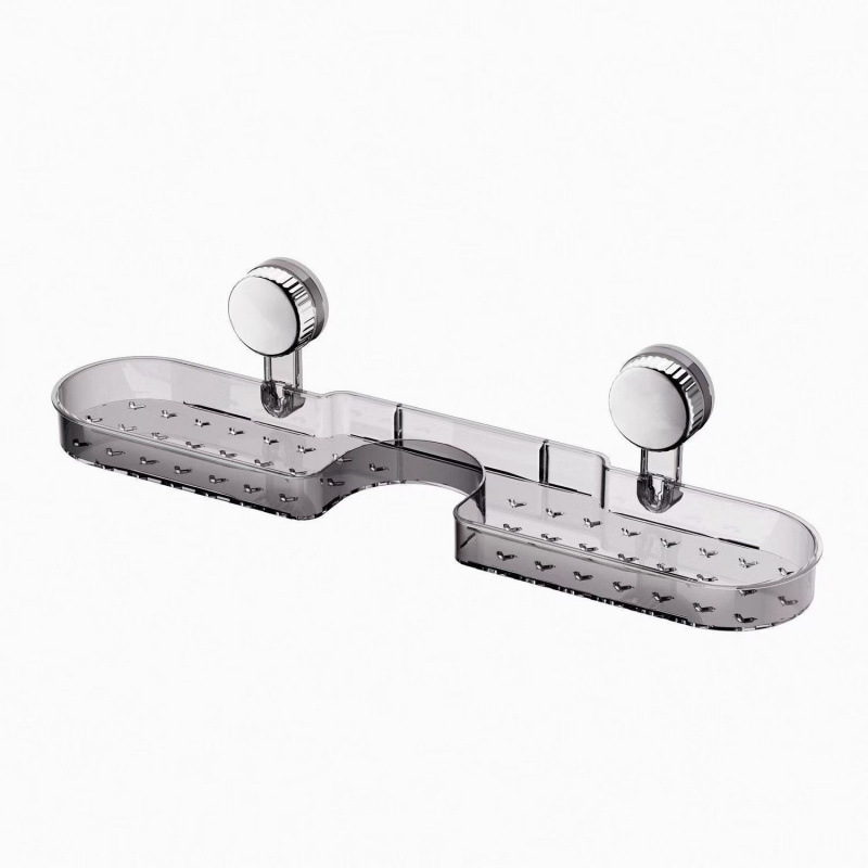 Suction Cup Corner Wall-Mounted Punch-Free Bathroom Sink Cosmetics Storage Rack Storage Box