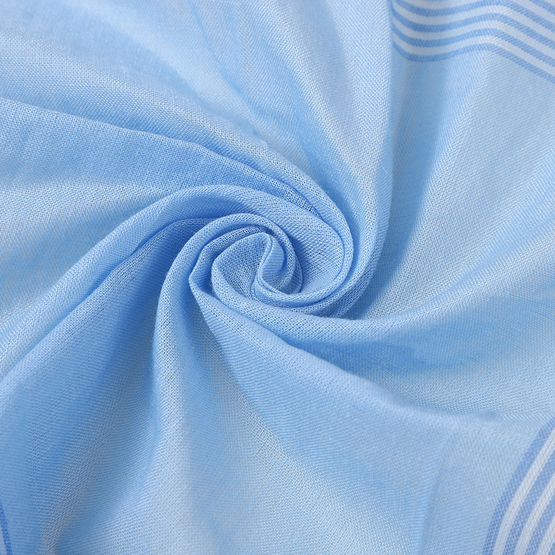 2024 New Men's Light Color Plaid Striped Handkerchief Polyester Cotton Handkerchief Towel Pocket Towel Small Square Square Classic Handkerchief