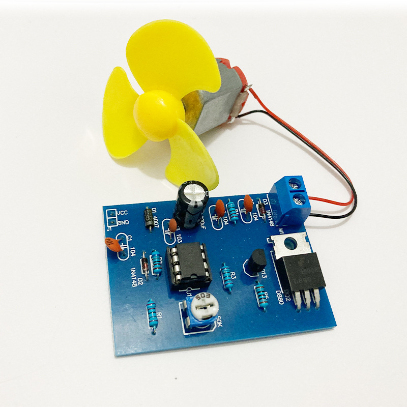 NE555 DC motor pulse width speed controller production components training diy electronic welding product kit