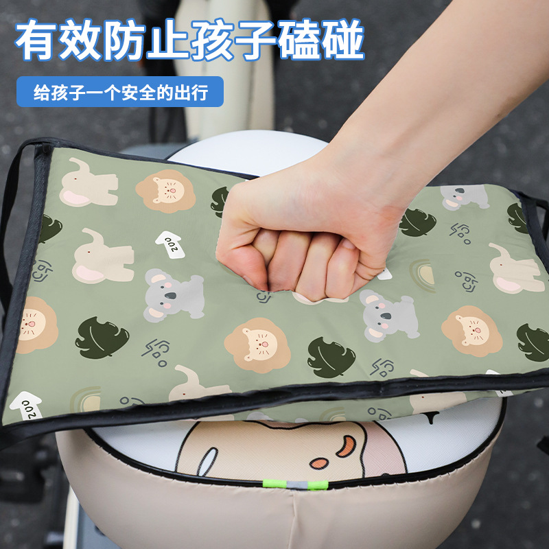 Противоударная подушка для переднего сиденья электрического мотоцикла, утолщенная губка, подушка для защиты головы для малыша