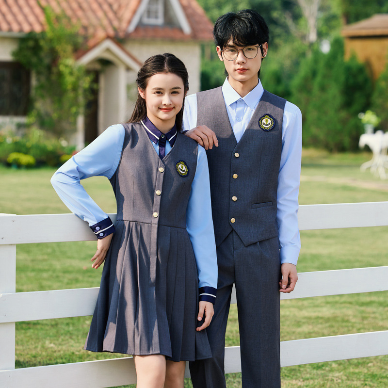 Summer Professional Dress Two-Piece Suit Preppy Style Jk Uniform Kindergarten Teacher Work Clothes Female Kindergarten Teacher Uniform