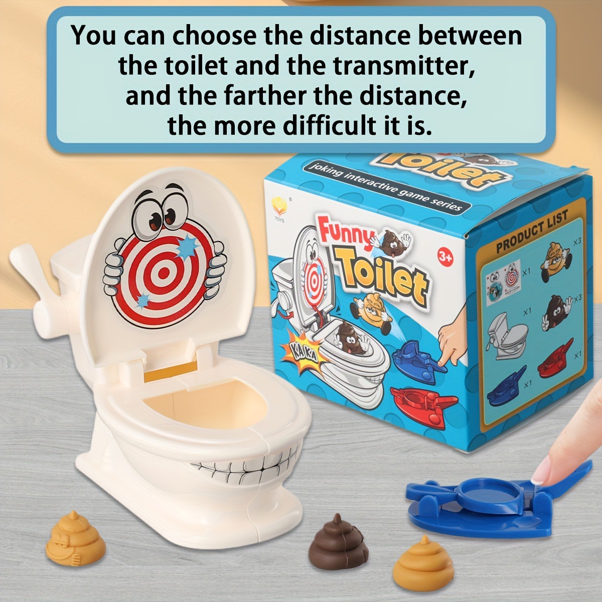 Популярная забавная игрушка для туалета, интерактивная игра для двух игроков, креативная шутка для родителей и детей