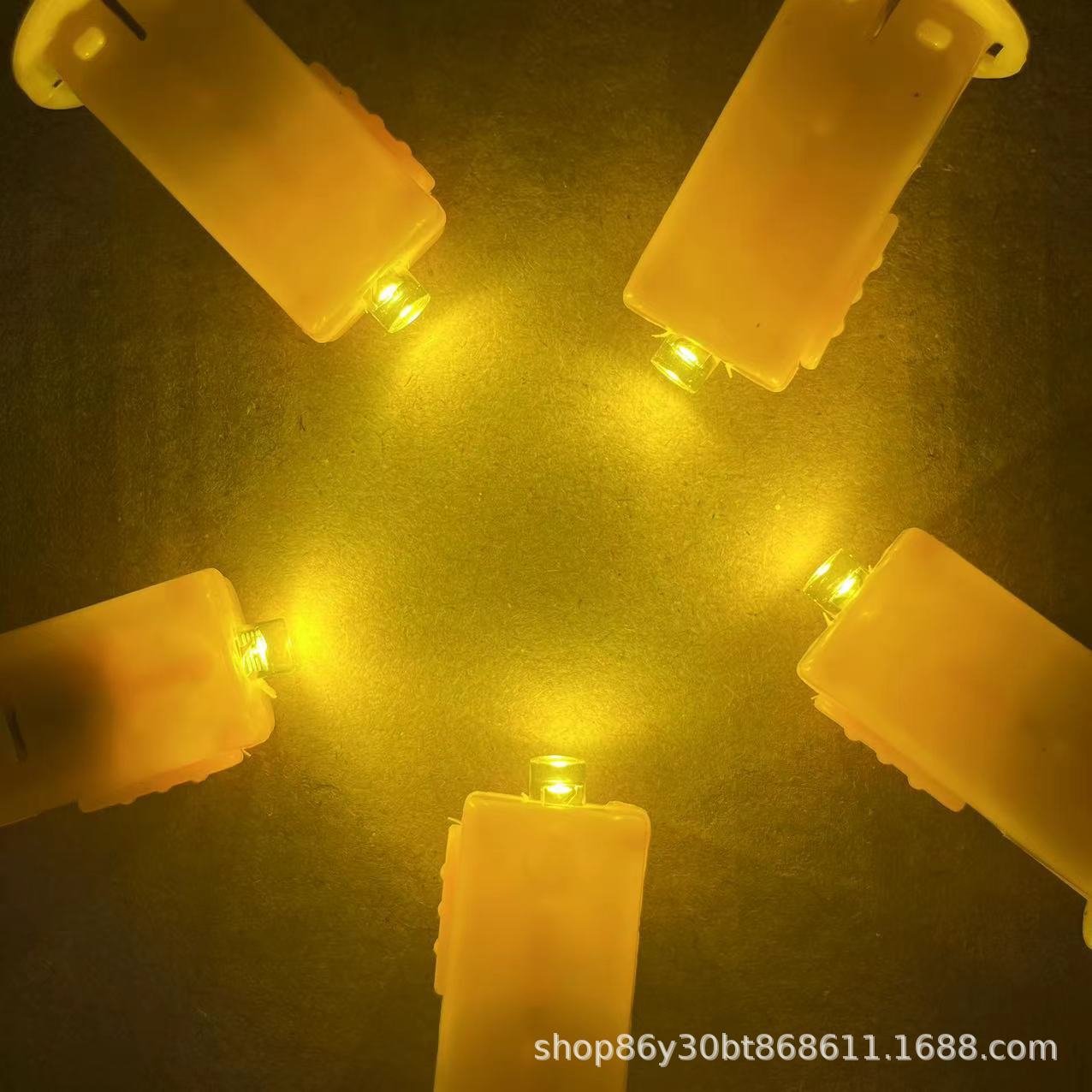 Paper lantern wick DIY handmade luminous colorful yellow light electronic material package LED electronic lamp kindergarten